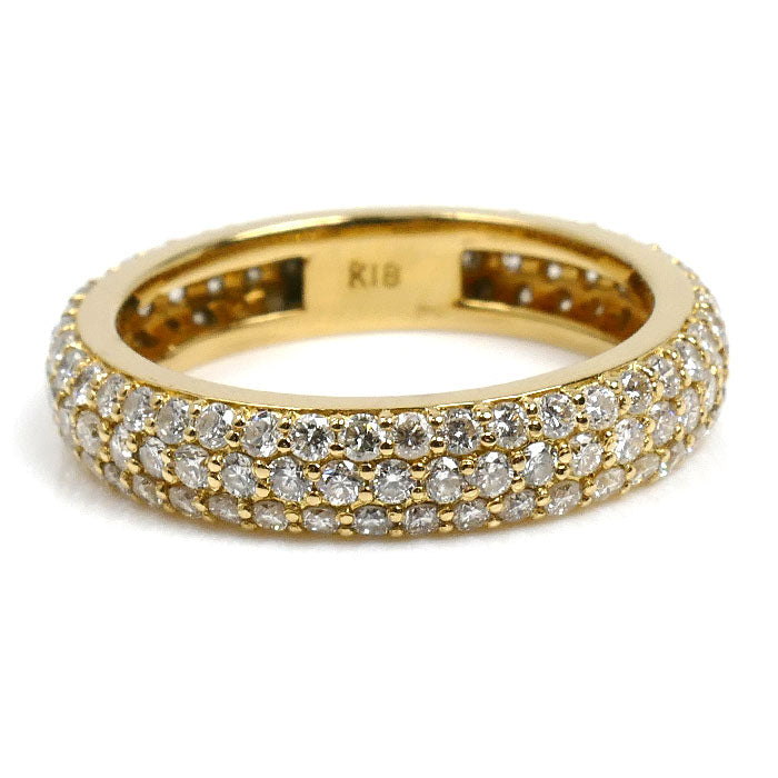 Ponte Vecchio ポンテヴェキオ K18YG イエローゴールド エテルノ リング・指輪 ダイヤモンド1.30ct 9.5号 3.8g レディース【中古】