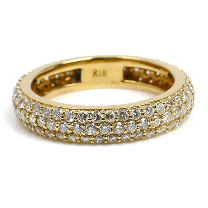 Ponte Vecchio ポンテヴェキオ K18YG イエローゴールド エテルノ リング・指輪 ダイヤモンド1.30ct 9.5号 3.8g レディース【中古】