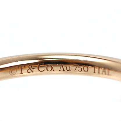 TIFFANY&Co. ティファニー K18PG ピンクゴールド Tワイヤー リング・指輪 ダイヤモンド シェル 9.5号 4.1g レディース【中古】【美品】