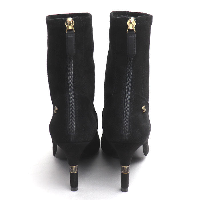 CHANEL シャネル アンクル ブーツ ブーツ ブラック G39406 Y56130 943005 36 レディース【中古】