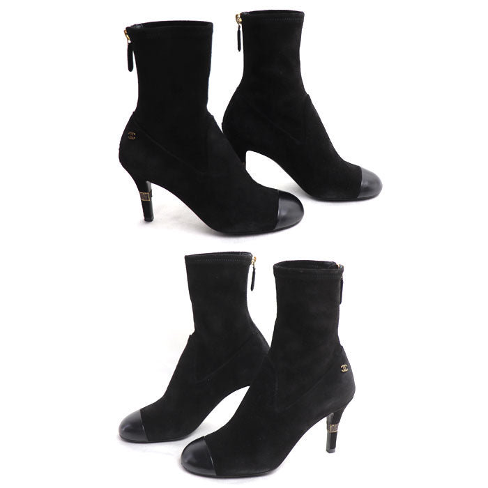 CHANEL シャネル アンクル ブーツ ブーツ ブラック G39406 Y56130 943005 36 レディース【中古】