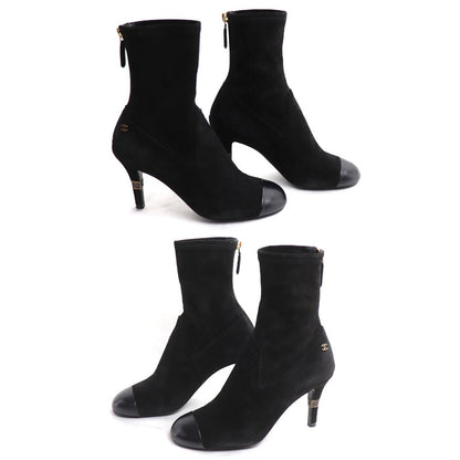 CHANEL シャネル アンクル ブーツ ブーツ ブラック G39406 Y56130 943005 36 レディース【中古】