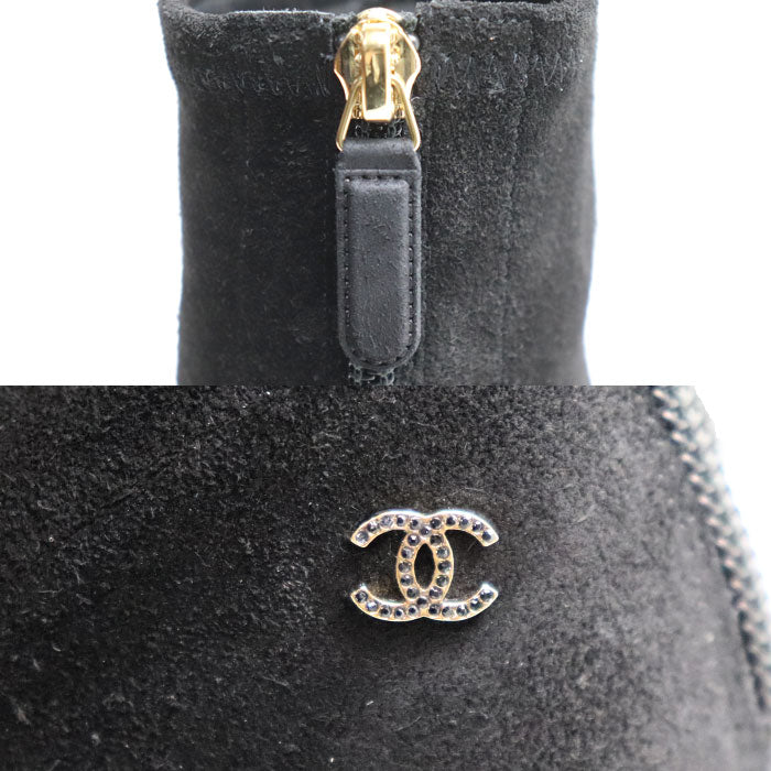 CHANEL シャネル アンクル ブーツ ブーツ ブラック G39406 Y56130 943005 36 レディース【中古】
