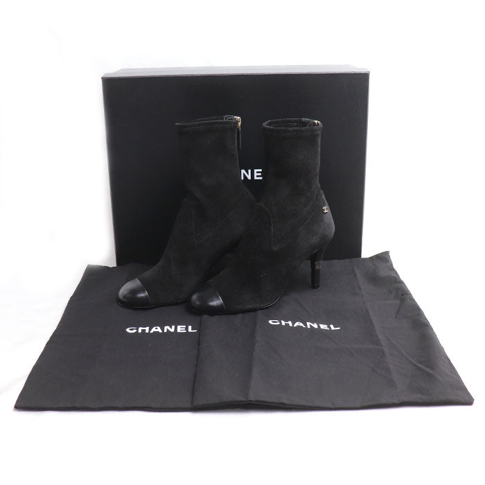 CHANEL シャネル アンクル ブーツ ブーツ ブラック G39406 Y56130 943005 36 レディース【中古】