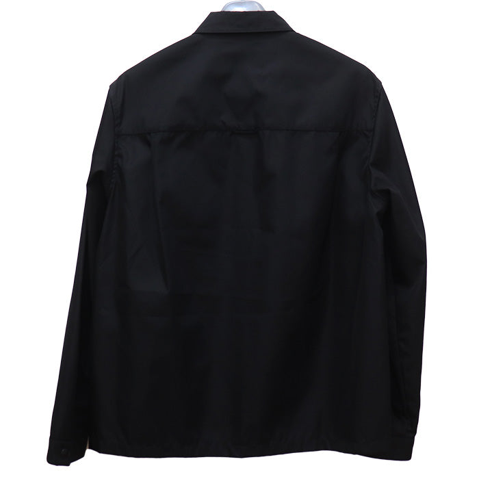 PRADA プラダ Re-Nylon シャツ 長袖シャツ ブラック SC514 S202 1WQ8 IC L メンズ【中古】【美品】