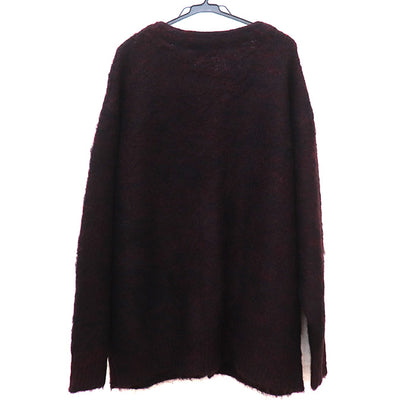 NEON SIGN ネオンサイン Innermost color mohair cardigan カーディガン ワインレッド N1608 48 メンズ【中古】【極美品】