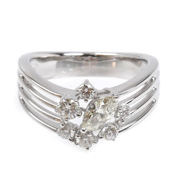 TASAKI タサキ K18WG ホワイトゴールド リング・指輪 ダイヤモンド0.67ct 13号 7.0g レディース【中古】【美品】