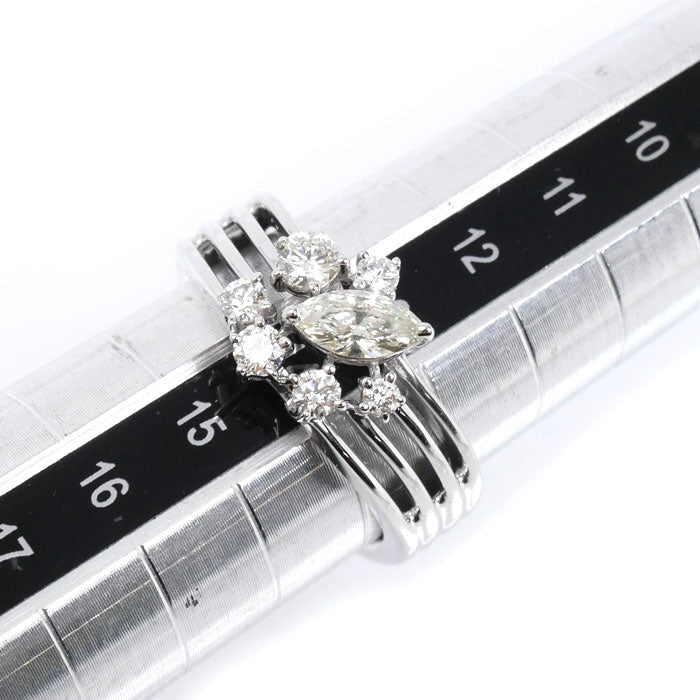 TASAKI タサキ K18WG ホワイトゴールド リング・指輪 ダイヤモンド0.67ct 13号 7.0g レディース【中古】【美品】