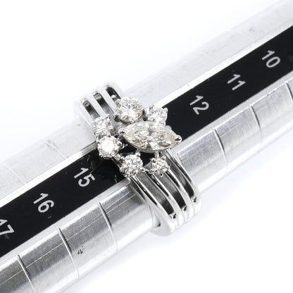 TASAKI タサキ K18WG ホワイトゴールド リング・指輪 ダイヤモンド0.67ct 13号 7.0g レディース【中古】【美品】