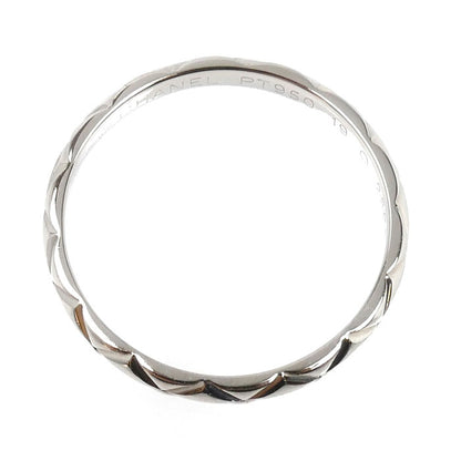 CHANEL シャネル Pt950プラチナ マトラッセ リング・指輪 15.5号 56 2.9g レディース【中古】【美品】