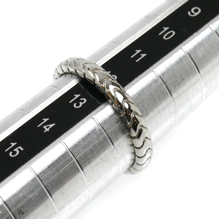 BVLGARI ブルガリ Pt950プラチナ スピガ リング・指輪 12号 52 4.2g レディース【中古】【美品】