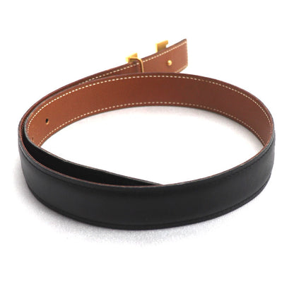 HERMES エルメス Hベルト ベルト ブラック 
60 ○Y刻印 レディース【中古】