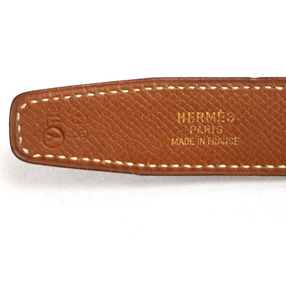 HERMES エルメス Hベルト ベルト ブラック 
60 ○Y刻印 レディース【中古】