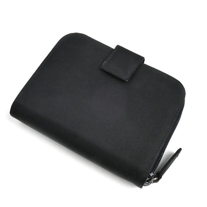 PRADA プラダ 二つ折り財布 ブラック M605 レディース【中古】