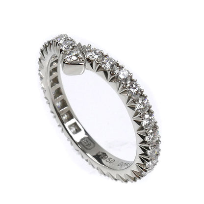 HARRY WINSTON ハリーウィンストン Pt950プラチナ リボン バンド リング・指輪 WBDPRDPAFT-050 ダイヤモンド 8.5号 3.2g レディース【中古】【美品】