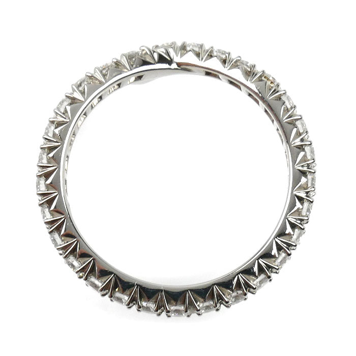 HARRY WINSTON ハリーウィンストン Pt950プラチナ リボン バンド リング・指輪 WBDPRDPAFT-050 ダイヤモンド 8.5号 3.2g レディース【中古】【美品】