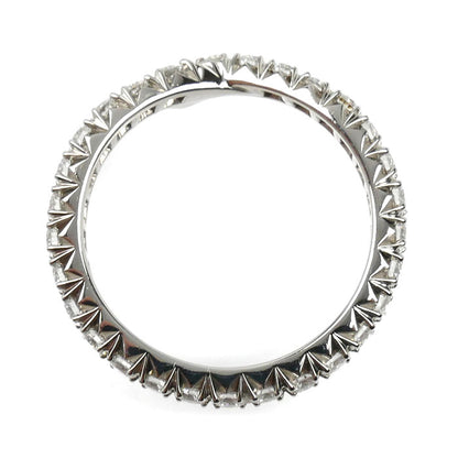 HARRY WINSTON ハリーウィンストン Pt950プラチナ リボン バンド リング・指輪 WBDPRDPAFT-050 ダイヤモンド 8.5号 3.2g レディース【中古】【美品】