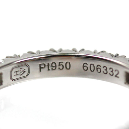 HARRY WINSTON ハリーウィンストン Pt950プラチナ リボン バンド リング・指輪 WBDPRDPAFT-050 ダイヤモンド 8.5号 3.2g レディース【中古】【美品】