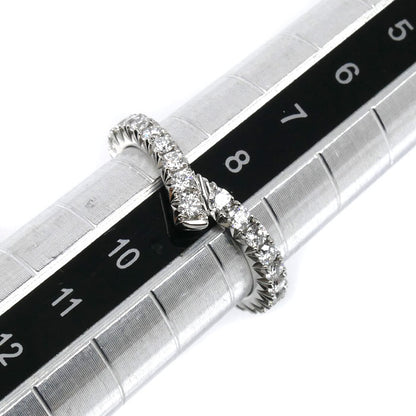 HARRY WINSTON ハリーウィンストン Pt950プラチナ リボン バンド リング・指輪 WBDPRDPAFT-050 ダイヤモンド 8.5号 3.2g レディース【中古】【美品】