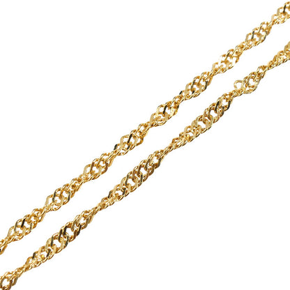 CELINE セリーヌ K18YG イエローゴールド トリオンフ ネックレス ダイヤモンド0.47ct 8.0g 50cm レディース【中古】