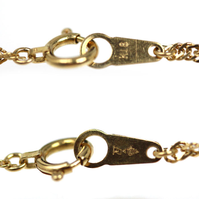 CELINE セリーヌ K18YG イエローゴールド トリオンフ ネックレス ダイヤモンド0.47ct 8.0g 50cm レディース【中古】