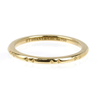 TIFFANY&Co. ティファニー K18YG イエローゴールド Tトゥルー バンド リング・指輪 9号 1.8g レディース【中古】