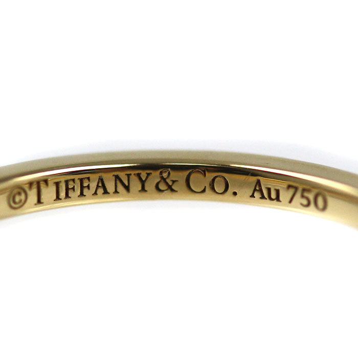 TIFFANY&Co. ティファニー K18YG イエローゴールド Tトゥルー バンド リング・指輪 9号 1.8g レディース【中古】