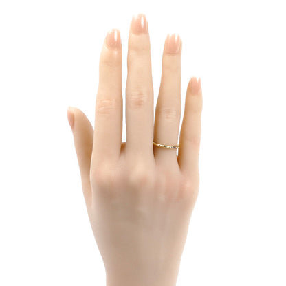 TIFFANY&Co. ティファニー K18YG イエローゴールド Tトゥルー バンド リング・指輪 9号 1.8g レディース【中古】