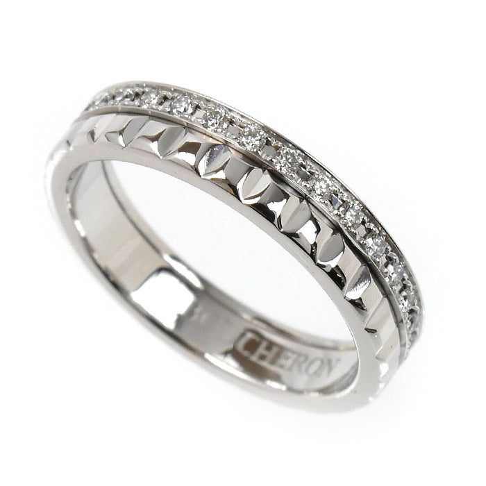 Boucheron ブシュロン K18WG ホワイトゴールド キャトル ラディアント クルドパリ リング・指輪 JAL00281 ダイヤモンド 7号 47 3.6g レディース【中古】【美品】