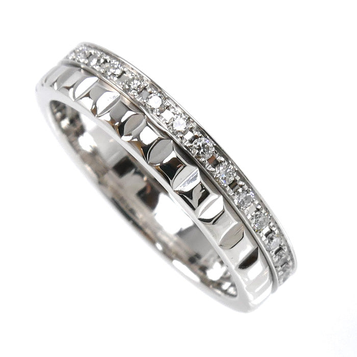 Boucheron ブシュロン K18WG ホワイトゴールド キャトル ラディアント クルドパリ リング・指輪 JAL00281 ダイヤモンド 7号 47 3.6g レディース【中古】【美品】