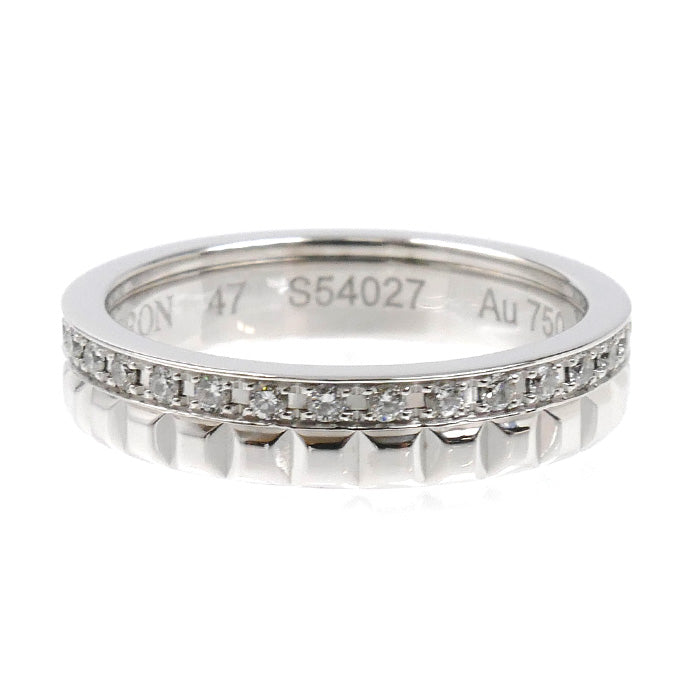 Boucheron ブシュロン K18WG ホワイトゴールド キャトル ラディアント クルドパリ リング・指輪 JAL00281 ダイヤモンド 7号 47 3.6g レディース【中古】【美品】