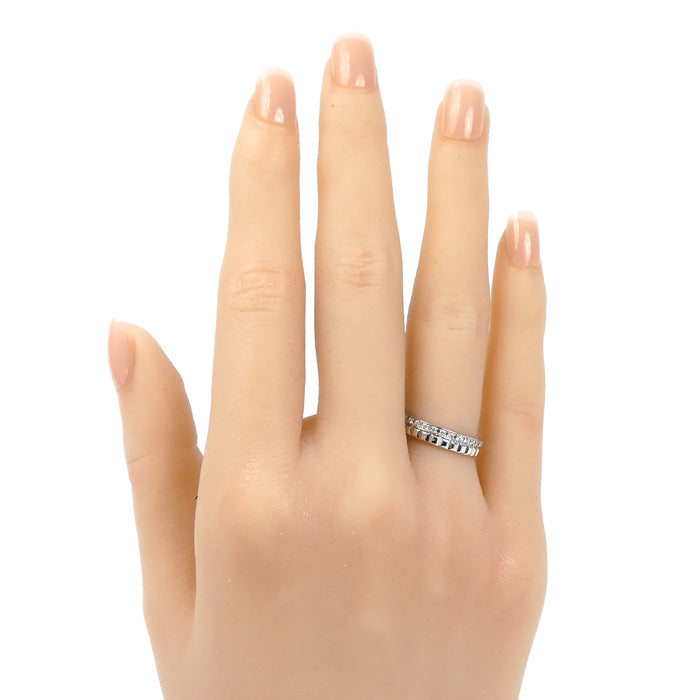 Boucheron ブシュロン K18WG ホワイトゴールド キャトル ラディアント クルドパリ リング・指輪 JAL00281 ダイヤモンド 7号 47 3.6g レディース【中古】【美品】