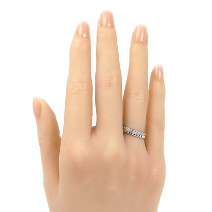 Boucheron ブシュロン K18WG ホワイトゴールド キャトル ラディアント クルドパリ リング・指輪 JAL00281 ダイヤモンド 7号 47 3.6g レディース【中古】【美品】