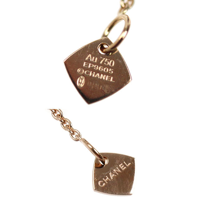 CHANEL シャネル K18PG ピンクゴールド ココ クラッシュ ネックレス J12306 5.2g 38/41/44/47cm レディース【中古】【美品】