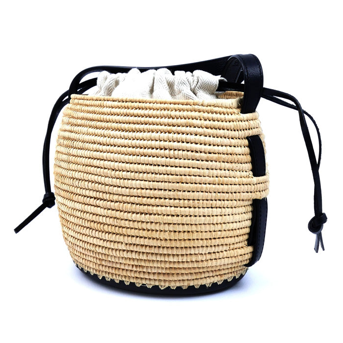 LOEWE ロエベ ビーハイブ バスケット ショルダーバッグ ナチュラル A223Z48X07 レディース【中古】【美品】