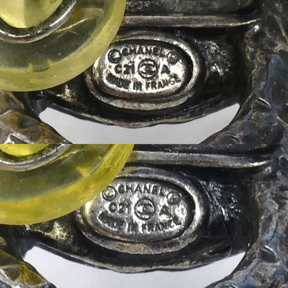 CHANEL シャネル メタル ココマーク ラインストーン フェイクパール イヤリング 9.9g レディース【中古】