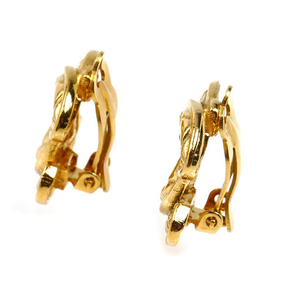 CHANEL シャネル GP ココマーク マトラッセ イヤリング 14.2g レディース【中古】