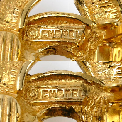 CHANEL シャネル GP ココマーク マトラッセ イヤリング 14.2g レディース【中古】