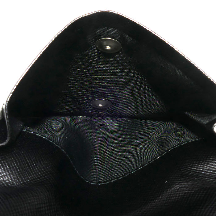 PRADA プラダ 二つ折り財布 ブラック M204 レディース【中古】