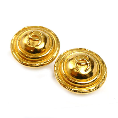 CHANEL シャネル GP ココマーク イヤリング 34.3g ヴィンテージ レディース【中古】