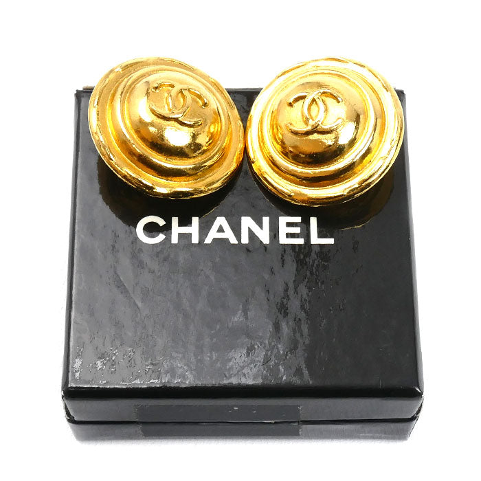 CHANEL シャネル GP ココマーク イヤリング 34.3g ヴィンテージ レディース【中古】
