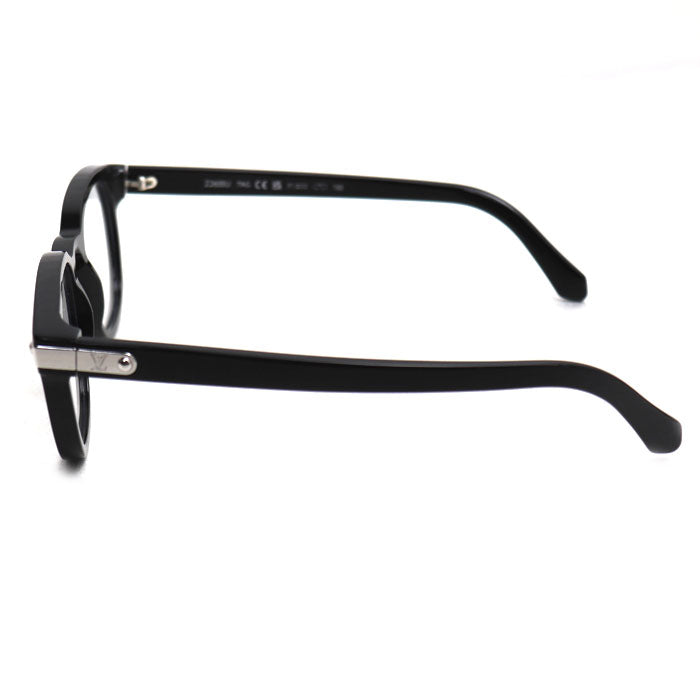 LOUIS VUITTON ルイ・ヴィトン LV シグネチャー・スクエア ラウンド ブルーライトカット メガネ ブラック クリア Z2655U 7AG RZ1265 メンズ 51□22 150【中古】