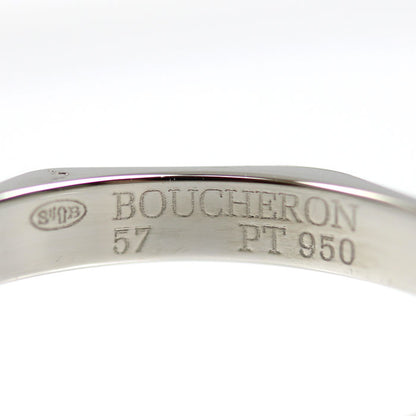 Boucheron ブシュロン Pt950プラチナ ファセット リング ミディアム リング・指輪 JAL00014 16.5号 57 5.1g レディース【中古】【美品】