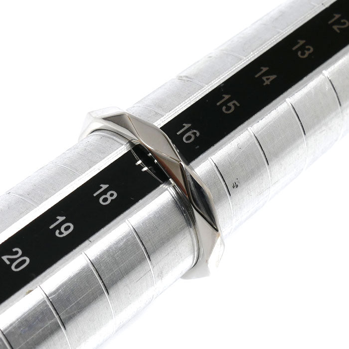 Boucheron ブシュロン Pt950プラチナ ファセット リング ミディアム リング・指輪 JAL00014 16.5号 57 5.1g レディース【中古】【美品】