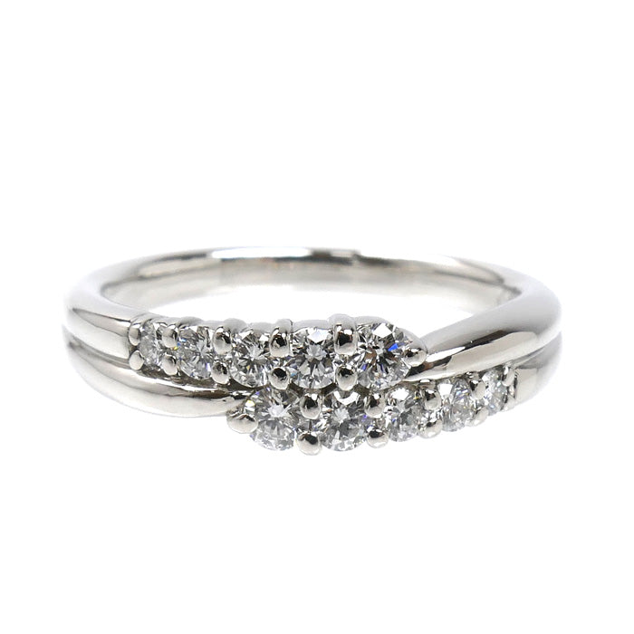ROYAL ASSCHER ロイヤル・アッシャー Pt900プラチナ リング・指輪 ダイヤモンド0.35ct 11号 5.4g レディース【中古】【美品】