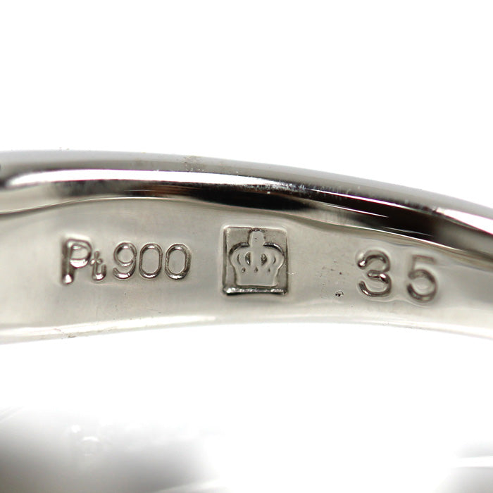 ROYAL ASSCHER ロイヤル・アッシャー Pt900プラチナ リング・指輪 ダイヤモンド0.35ct 11号 5.4g レディース【中古】【美品】