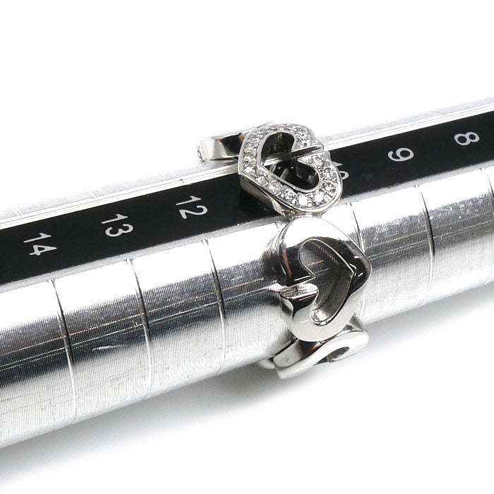 CARTIER カルティエ K18WG ホワイトゴールド Cハート リング・指輪 ダイヤモンド 10.5号 51 7.0g レディース【中古】【美品】