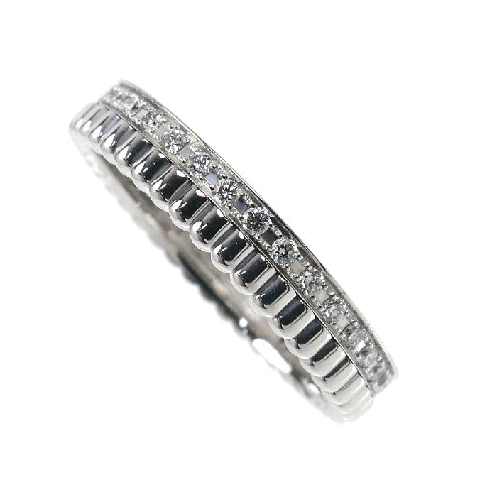 Boucheron ブシュロン K18WG ホワイトゴールド キャトル ラディアント ハーフ フルパヴェ リング・指輪 JAL00226 ダイヤモンド 11号 51 3.3g レディース【中古】【美品】