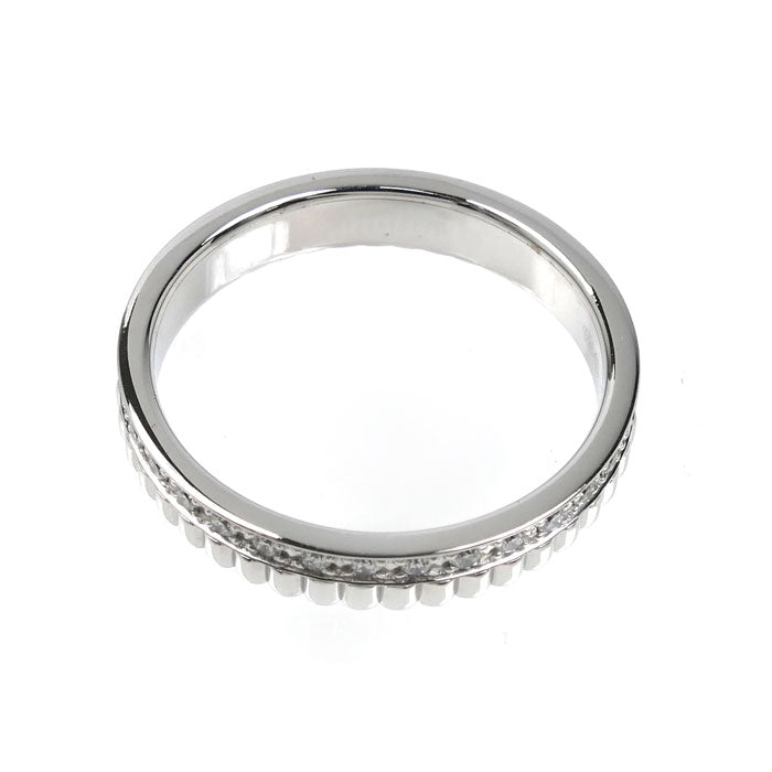 Boucheron ブシュロン K18WG ホワイトゴールド キャトル ラディアント ハーフ フルパヴェ リング・指輪 JAL00226 ダイヤモンド 11号 51 3.3g レディース【中古】【美品】