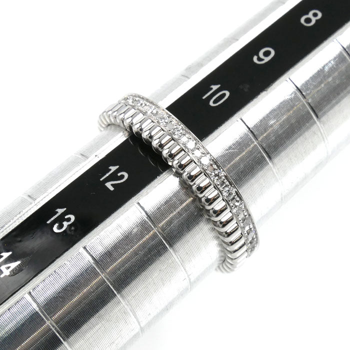 Boucheron ブシュロン K18WG ホワイトゴールド キャトル ラディアント ハーフ フルパヴェ リング・指輪 JAL00226 ダイヤモンド 11号 51 3.3g レディース【中古】【美品】